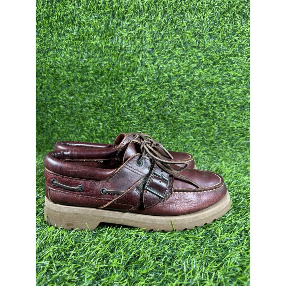 Eastland Boots Men's Size 10 Buckle Strap Chukka Lace Up Engineer Lug Sole Loafe